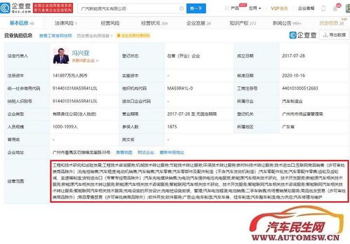廣汽新能源增加注冊(cè)資本至14.19億,增幅81.28